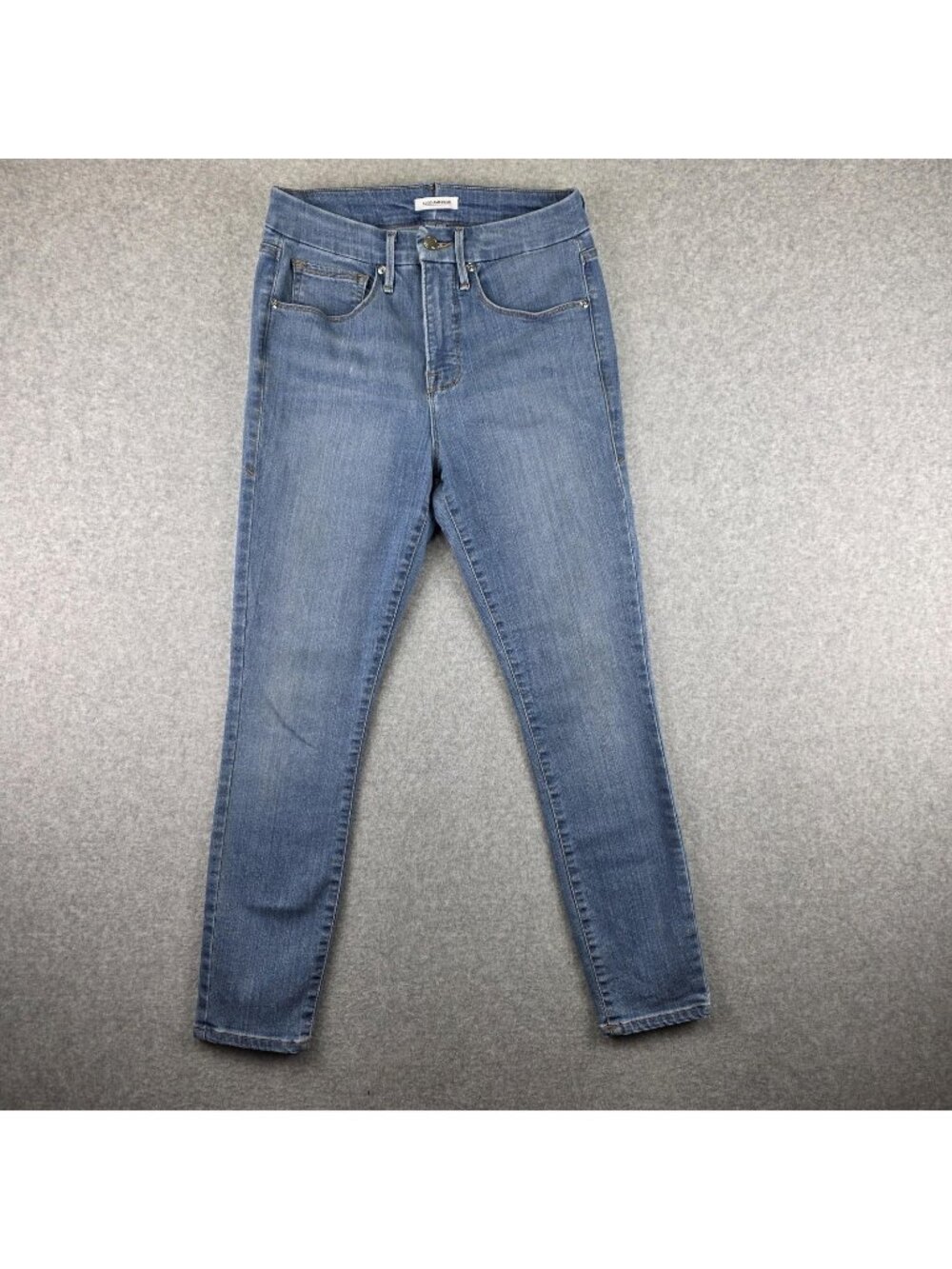 Good American Good Legs Jeans Womens 8/29 Skinny High Rise Crop Light Wash Blue